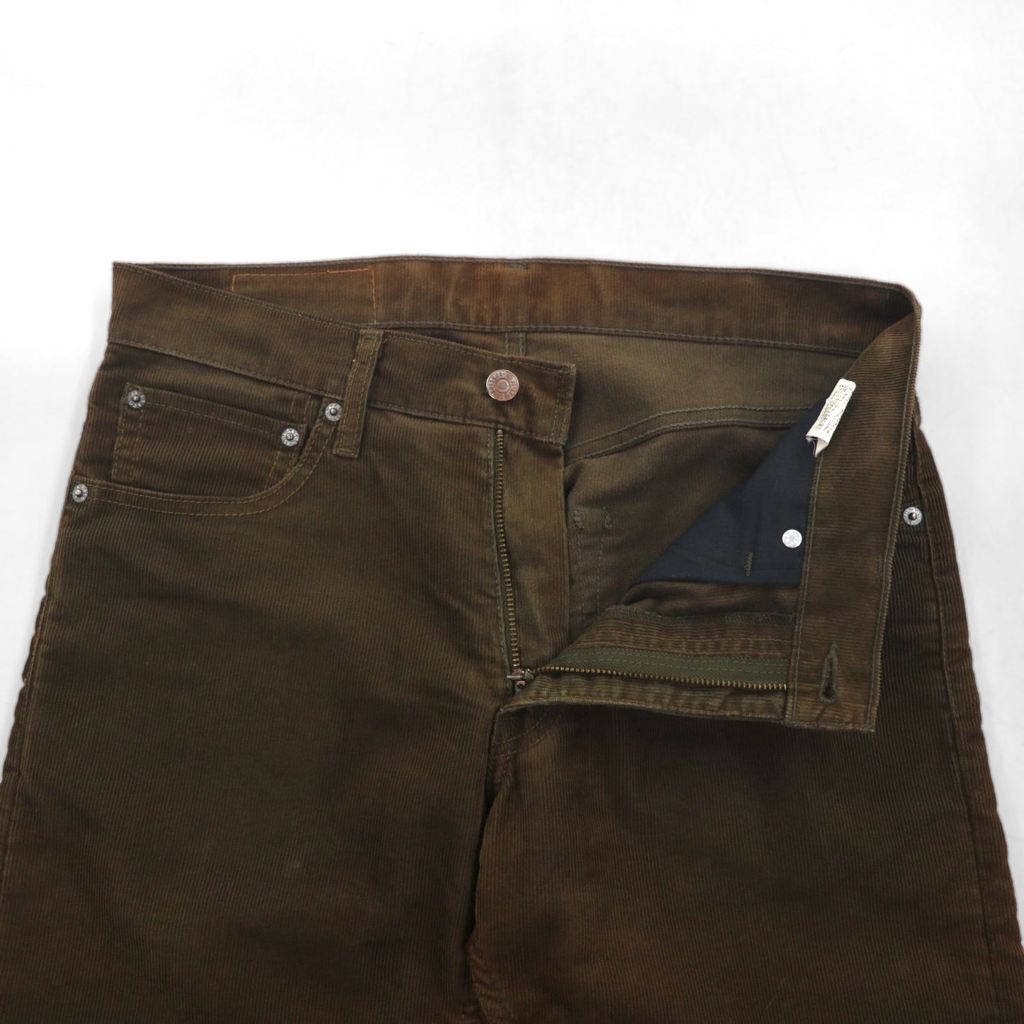 Levi's 505 Corduroy Pants, Size M, Brown, Zipper Fly, 505-40, 2000s