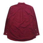 nautica 90s button down shirt, XL, burgundy, cotton, made in Jamaica