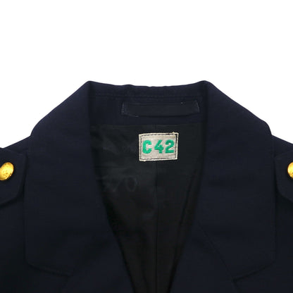 70s Swedish Vintage Military Uniform アイクジャケット ユーロ ミリタリージャケット S ショート 短丈 エポレット 金ボタン CBV KARLSKRONA 70年代 スウェーデン軍