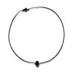 Justin Davis ナチュラル NATURAL スカル ネックレス BLACK SPINEL WHITE TOPAZ シルバー925 ボールチェーン