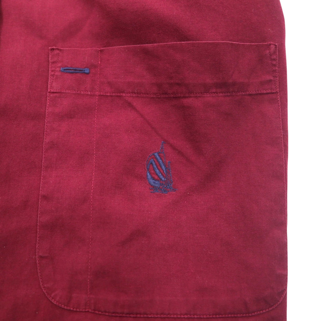 nautica 90s button down shirt, XL, burgundy, cotton, made in Jamaica