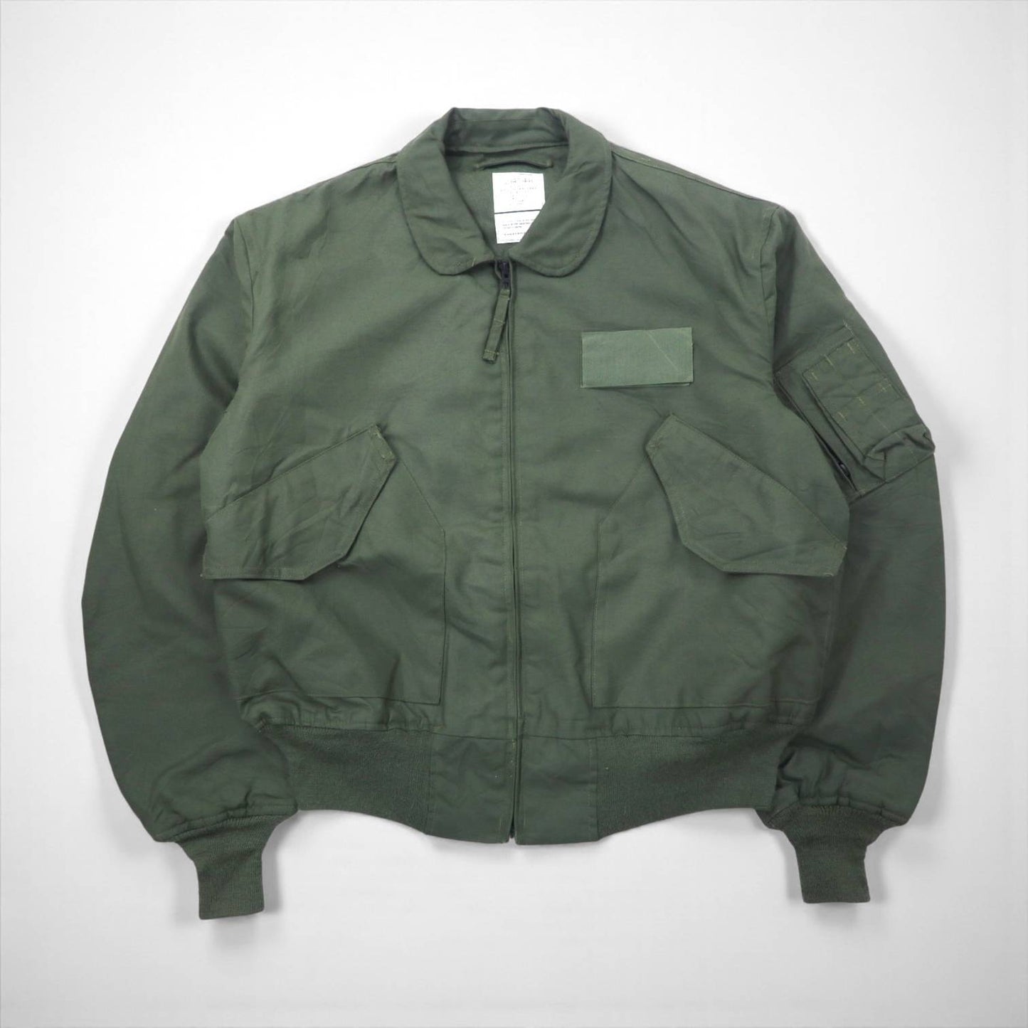 US ARMY CWU-36 P フライトジャケット L カーキ アラミド繊維 難燃 8415-01-608-2983 VALLEY APPAREL
