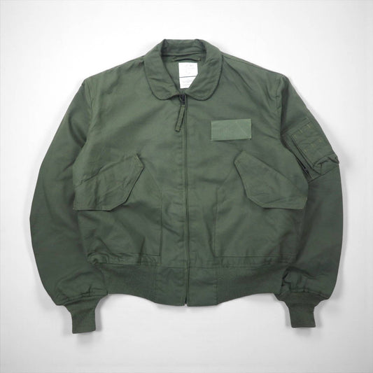 US ARMY CWU-36 P フライトジャケット L カーキ アラミド繊維 難燃 8415-01-608-2983 VALLEY APPAREL