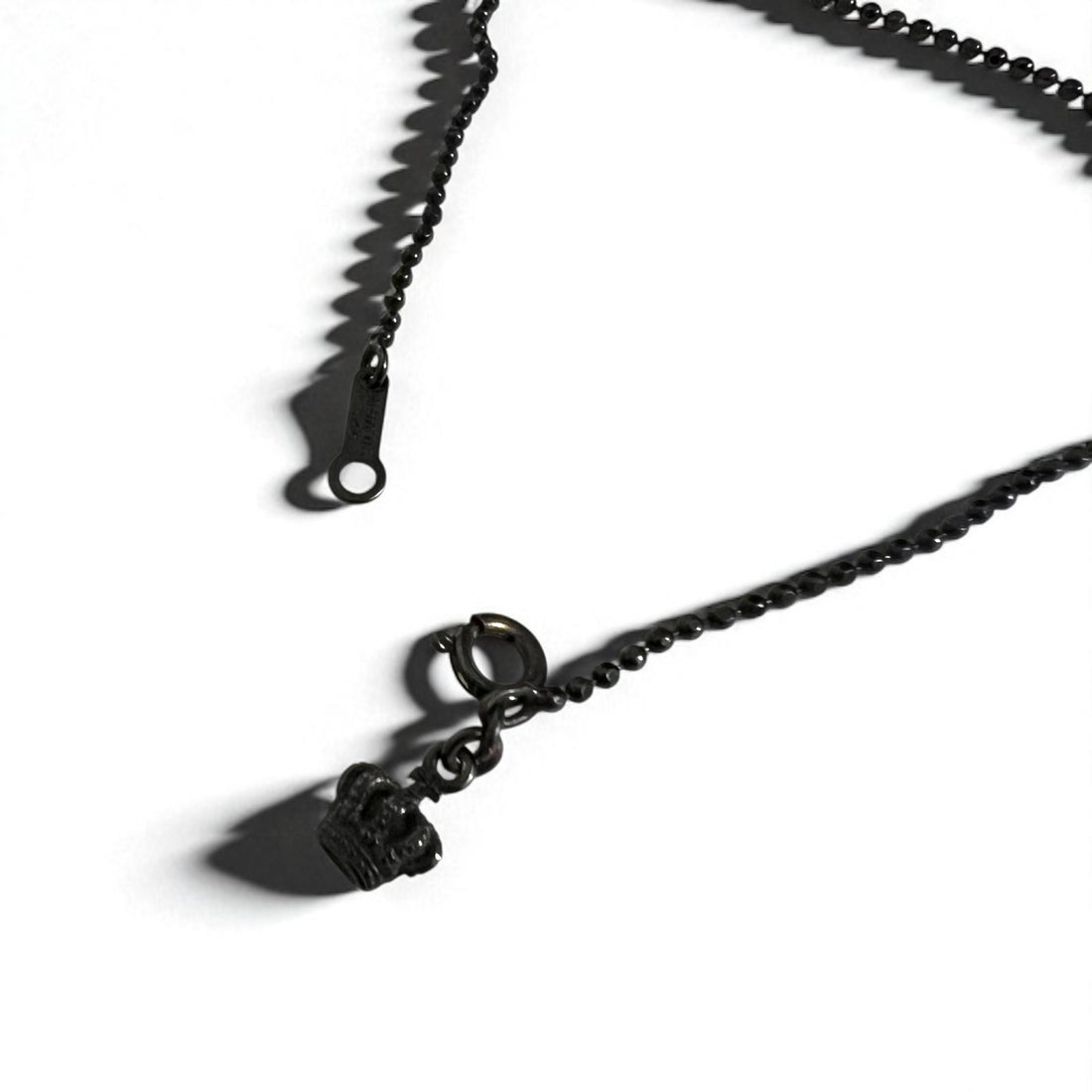 Justin Davis ナチュラル NATURAL スカル ネックレス BLACK SPINEL WHITE TOPAZ シルバー925 ボールチェーン