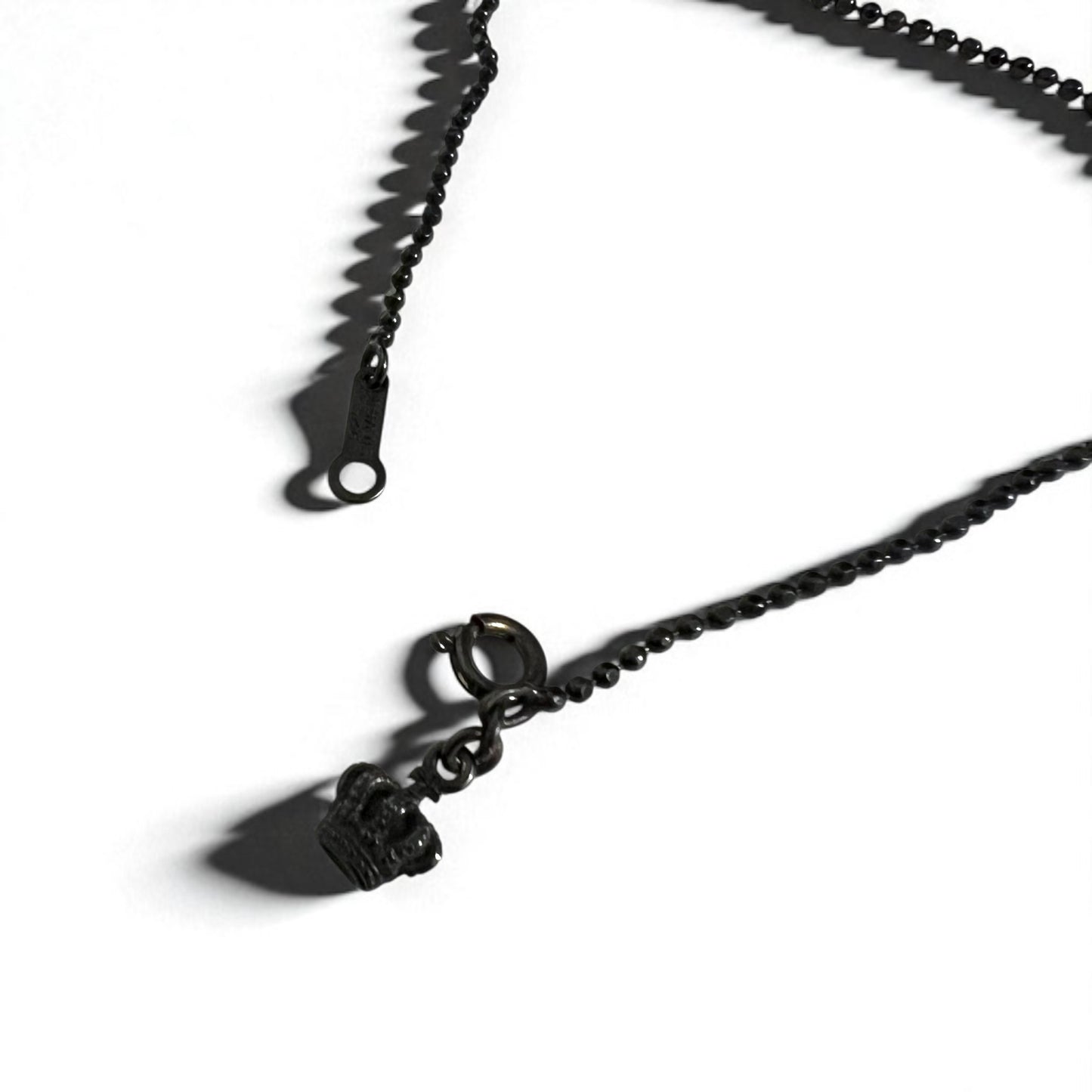 Justin Davis ナチュラル NATURAL スカル ネックレス BLACK SPINEL WHITE TOPAZ シルバー925 ボールチェーン