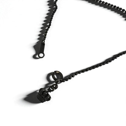 Justin Davis ナチュラル NATURAL スカル ネックレス BLACK SPINEL WHITE TOPAZ シルバー925 ボールチェーン