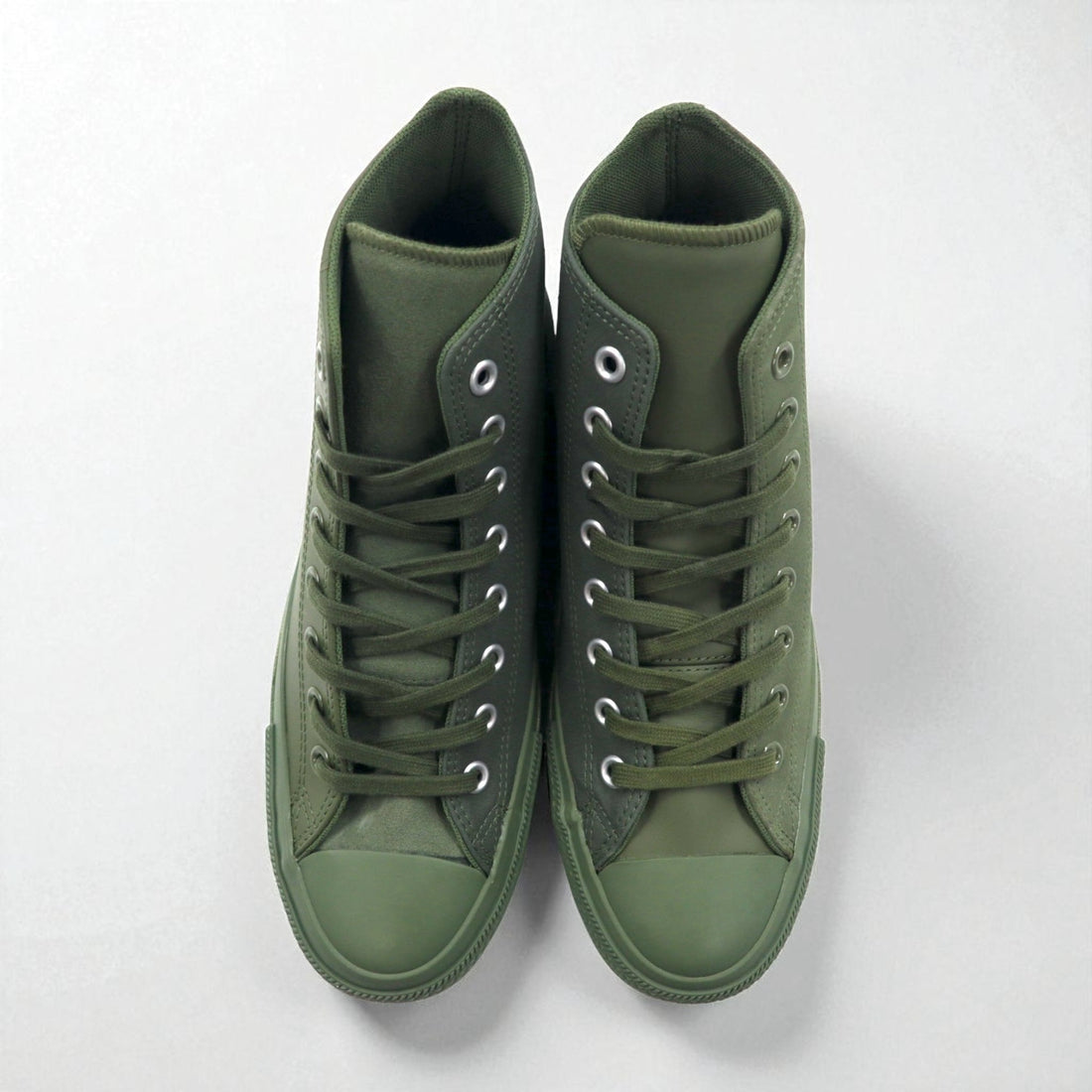 CONVERSE x ENGINEERED GARMENTS x BEAMS ALL STAR 100 OX High-Top Sneakers, Size 26.5cm, Khaki Suede, Leather, and Canvas, 1CL015, Unused