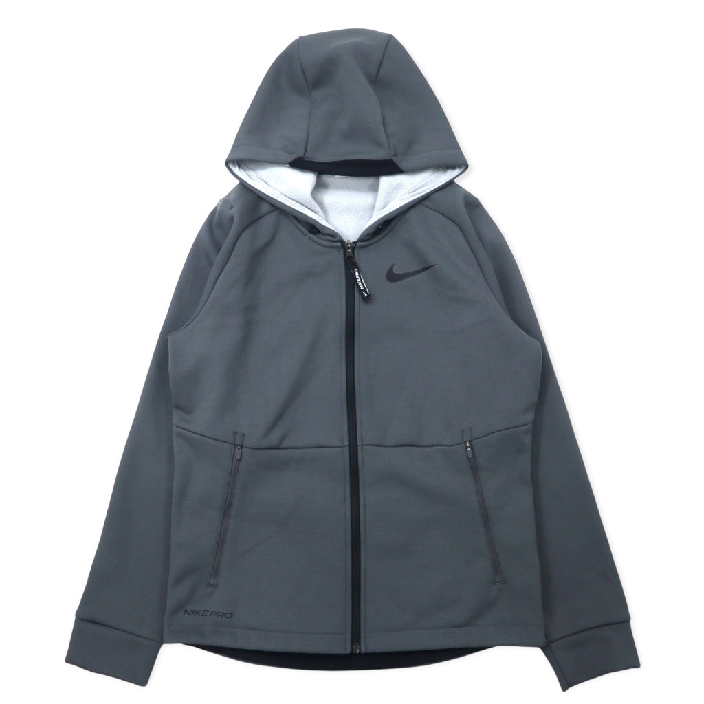 NIKE トラックジャケット ジャージ フーディ セットアップ S グレー ポリエステル THERMA-FIT DD2125-010