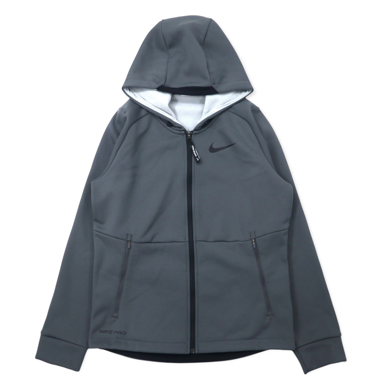 NIKE トラックジャケット ジャージ フーディ セットアップ S グレー ポリエステル THERMA-FIT DD2125-010