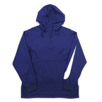 NIKE ハーフジップ アノラックパーカー M ネイビー 袖ロゴ スウォッシュ NSW JKT HD WVN PKBL 833867-429