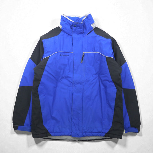 Columbia 中綿 ナイロン マウンテンパーカー ジャケット L フード収納 ビッグサイズ ST5364