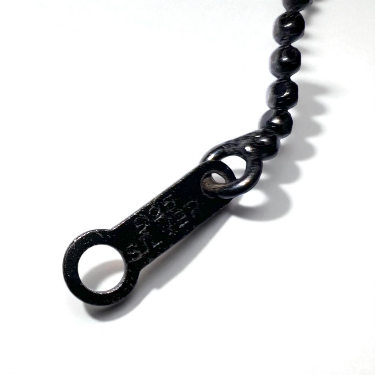 Justin Davis ナチュラル NATURAL スカル ネックレス BLACK SPINEL WHITE TOPAZ シルバー925 ボールチェーン