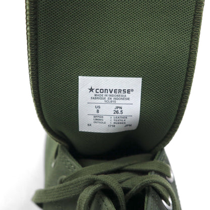 CONVERSE × ENGINEERED GARMENTS × BEAMS オールスター ALL STAR 100 OX ハイカット スニーカー 26.5cm カーキ スエード レザー キャンバス 1CL015 未使用品