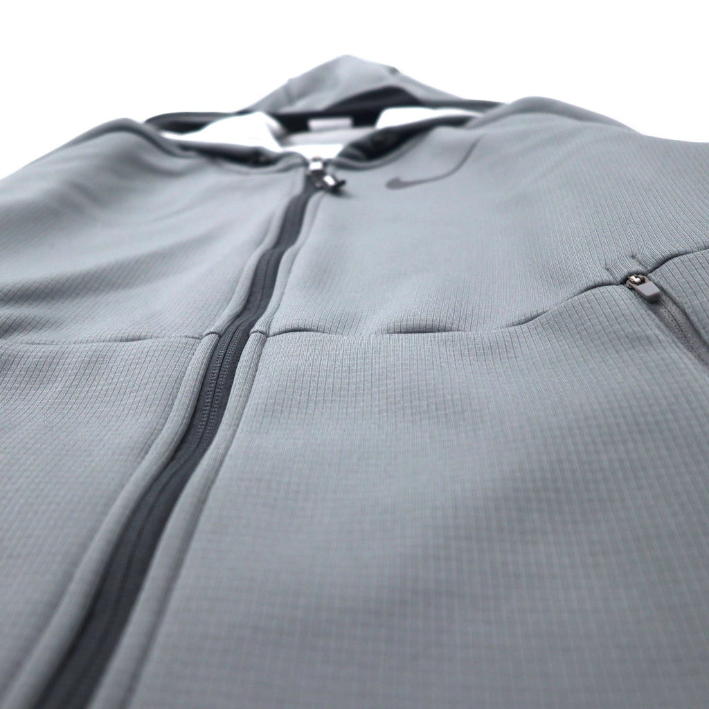 NIKE トラックジャケット ジャージ フーディ セットアップ S グレー ポリエステル THERMA-FIT DD2125-010