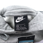 NIKE Swoosh Logo Print Pullover Hoodie M Grey NSW CLUB HOODIE BV2973-063 Made in Pakistan Unused