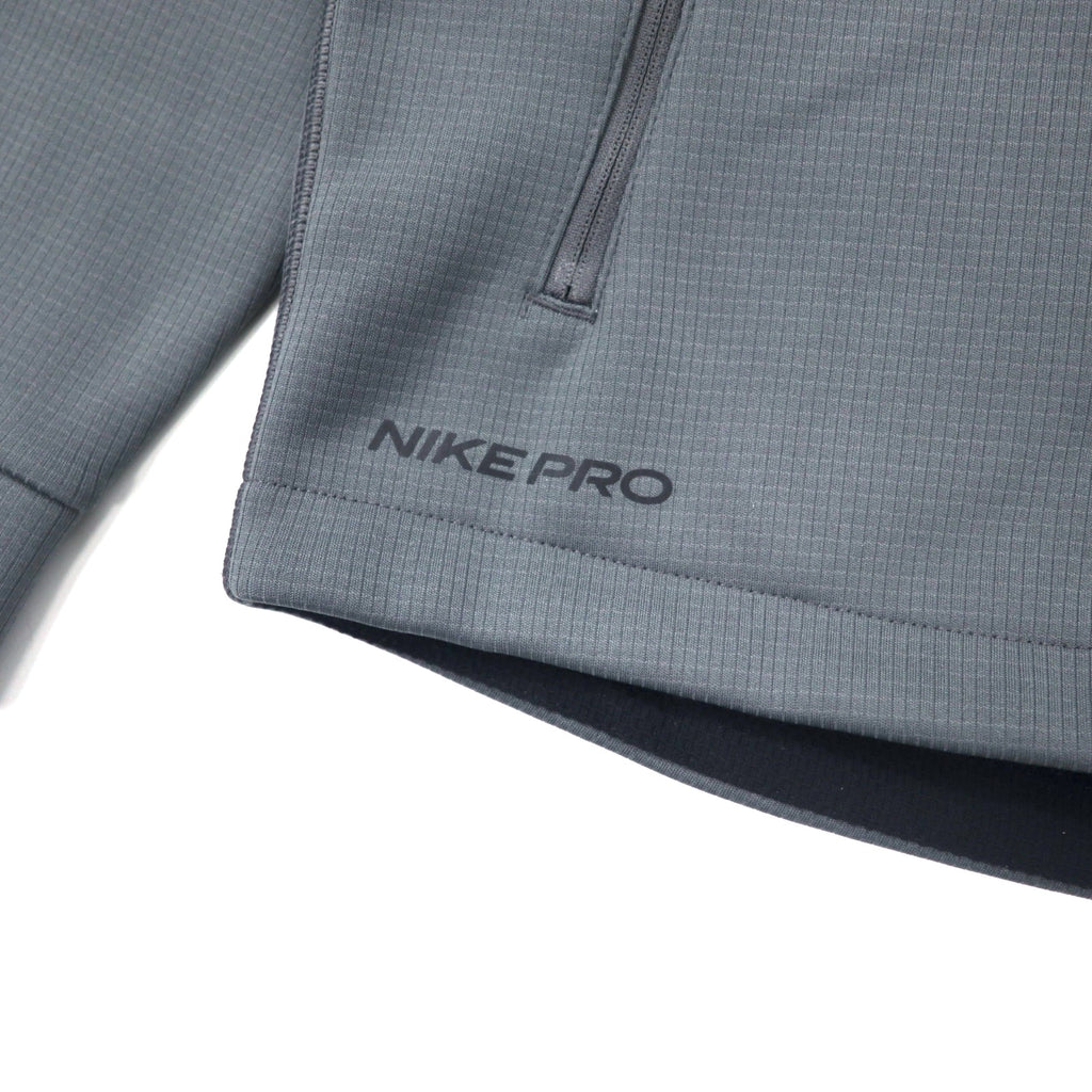 NIKE トラックジャケット ジャージ フーディ セットアップ S グレー ポリエステル THERMA-FIT DD2125-010