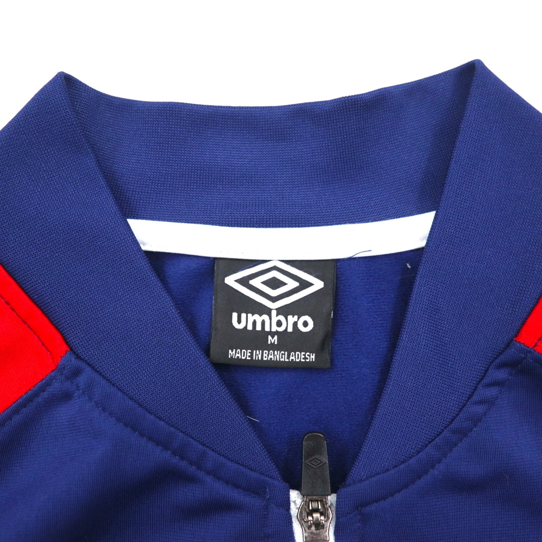 UMBRO Track Jacket, Jersey, Size M, Navy, Tricolor, Polyester, USA Model
