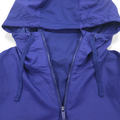 NIKE Half Zip Anorak Parka M Navy Sleeve Logo Swoosh NSW JKT HD WVN PKBL 833867-429