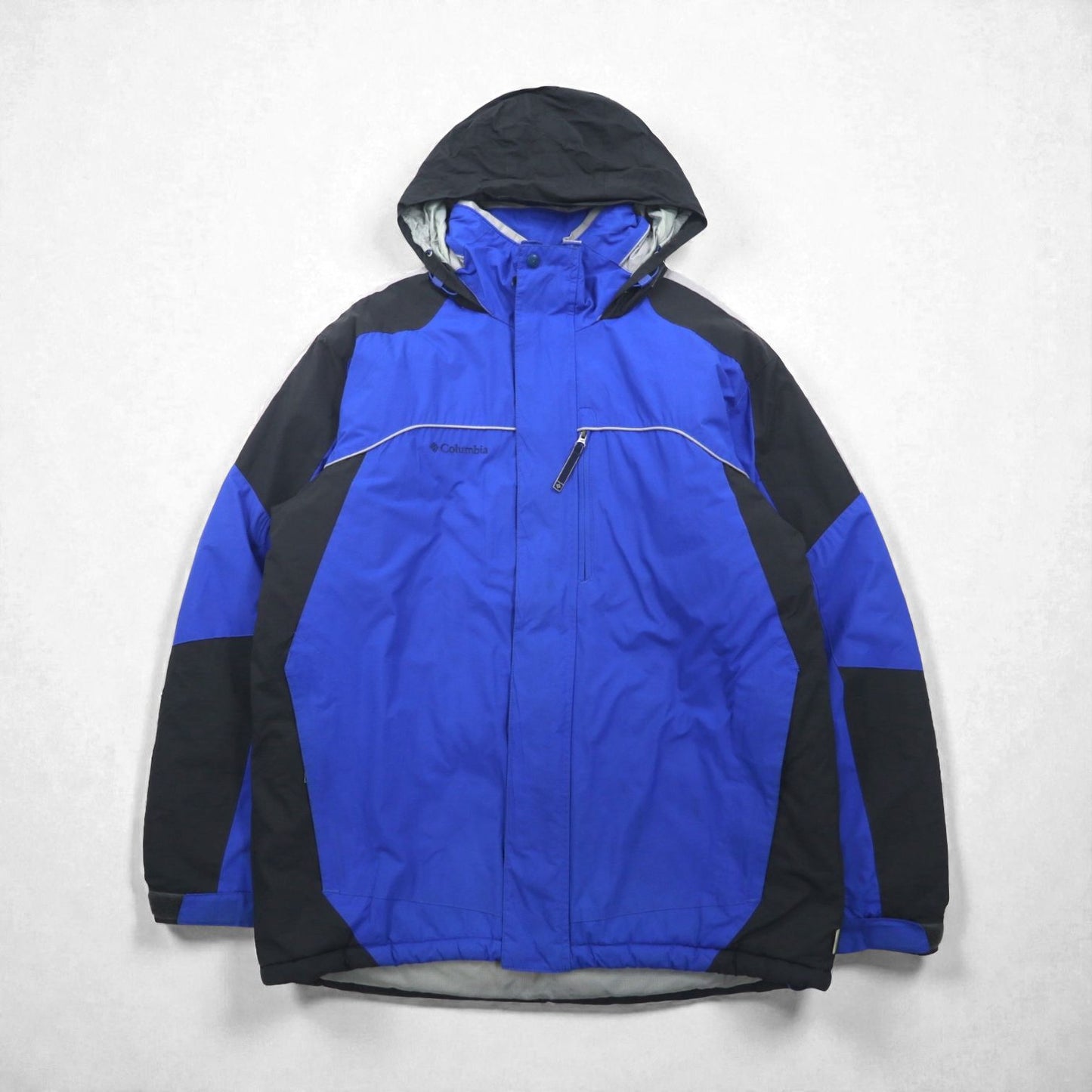 Columbia 中綿 ナイロン マウンテンパーカー ジャケット L フード収納 ビッグサイズ ST5364