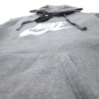 NIKE Swoosh Logo Print Pullover Hoodie M Grey NSW CLUB HOODIE BV2973-063 Made in Pakistan Unused