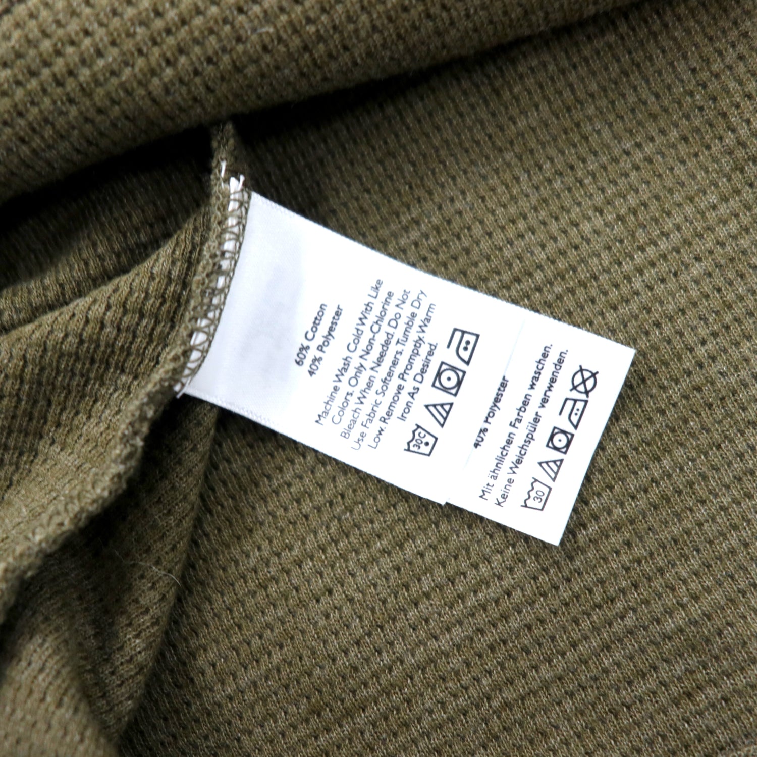 Eddie Bauer サーマル ロングスリーブTシャツ XL カーキ コットン