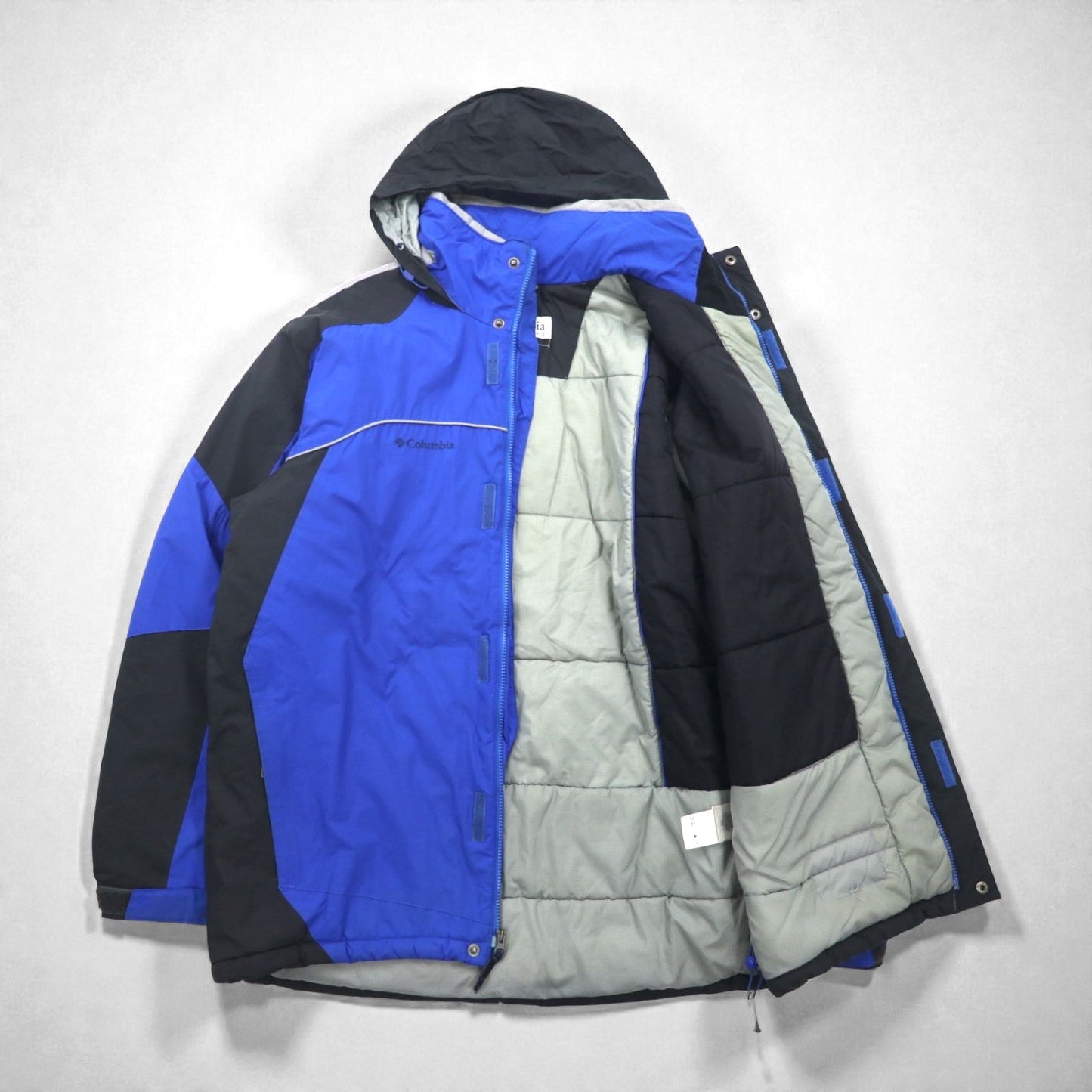 Columbia 中綿 ナイロン マウンテンパーカー ジャケット L フード収納 ビッグサイズ ST5364