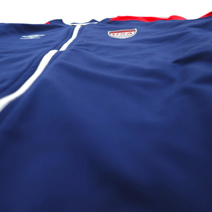 UMBRO トラックジャケット ジャージ M ネイビー トリコロール ポリエステル USAモデル