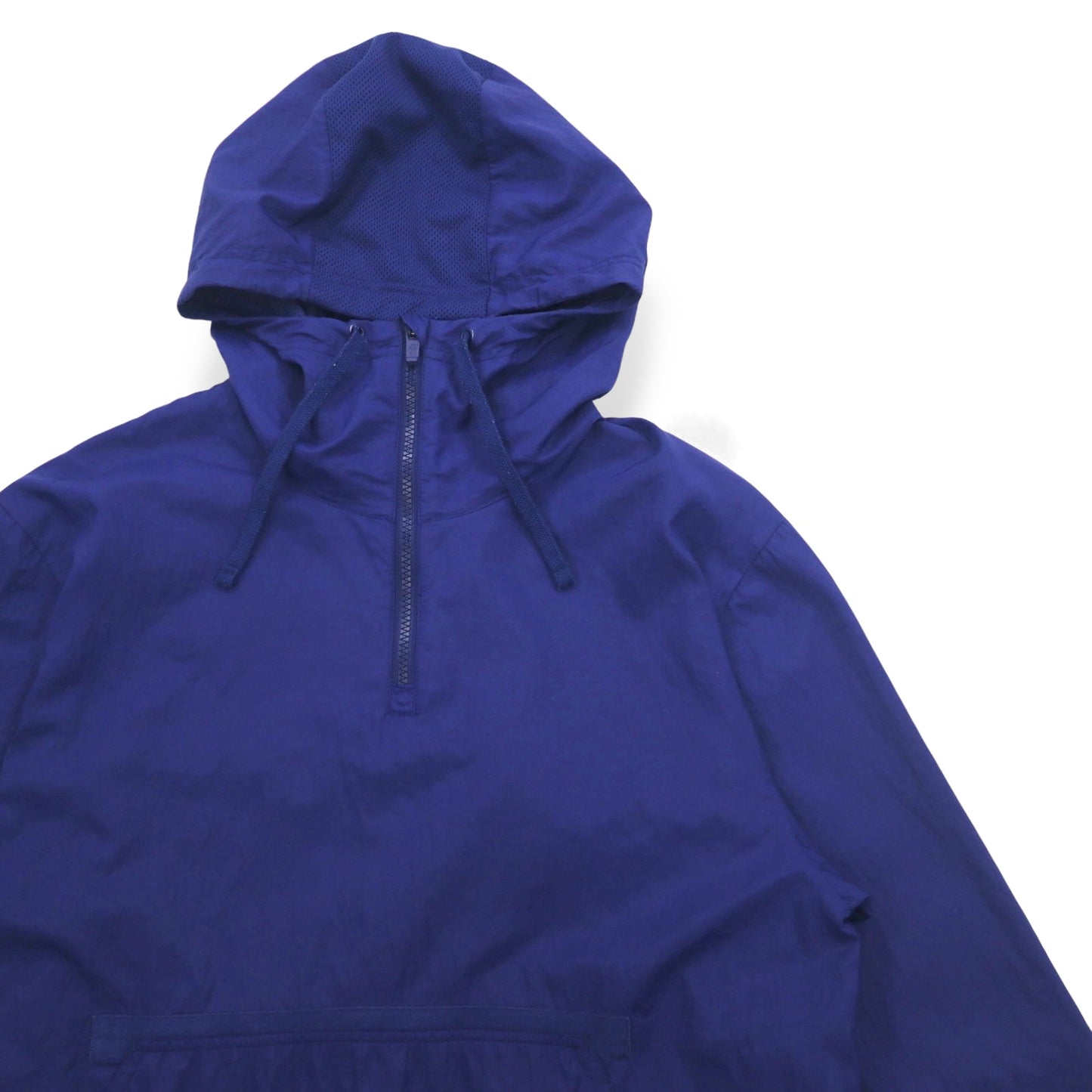 NIKE Half Zip Anorak Parka M Navy Sleeve Logo Swoosh NSW JKT HD WVN PKBL 833867-429