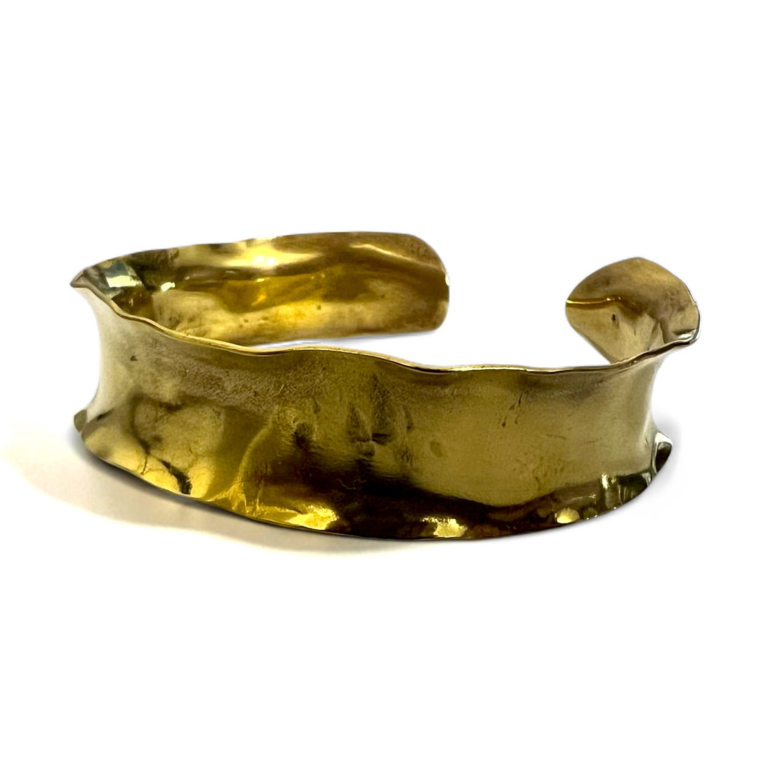 GAIJIN MADE (Hollywood Ranch Market) Brass and Gold Wide Bangle Metal