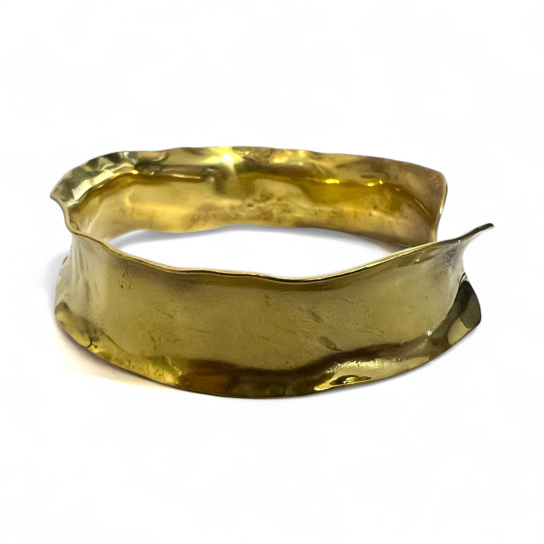 GAIJIN MADE (Hollywood Ranch Market) Brass and Gold Wide Bangle Metal