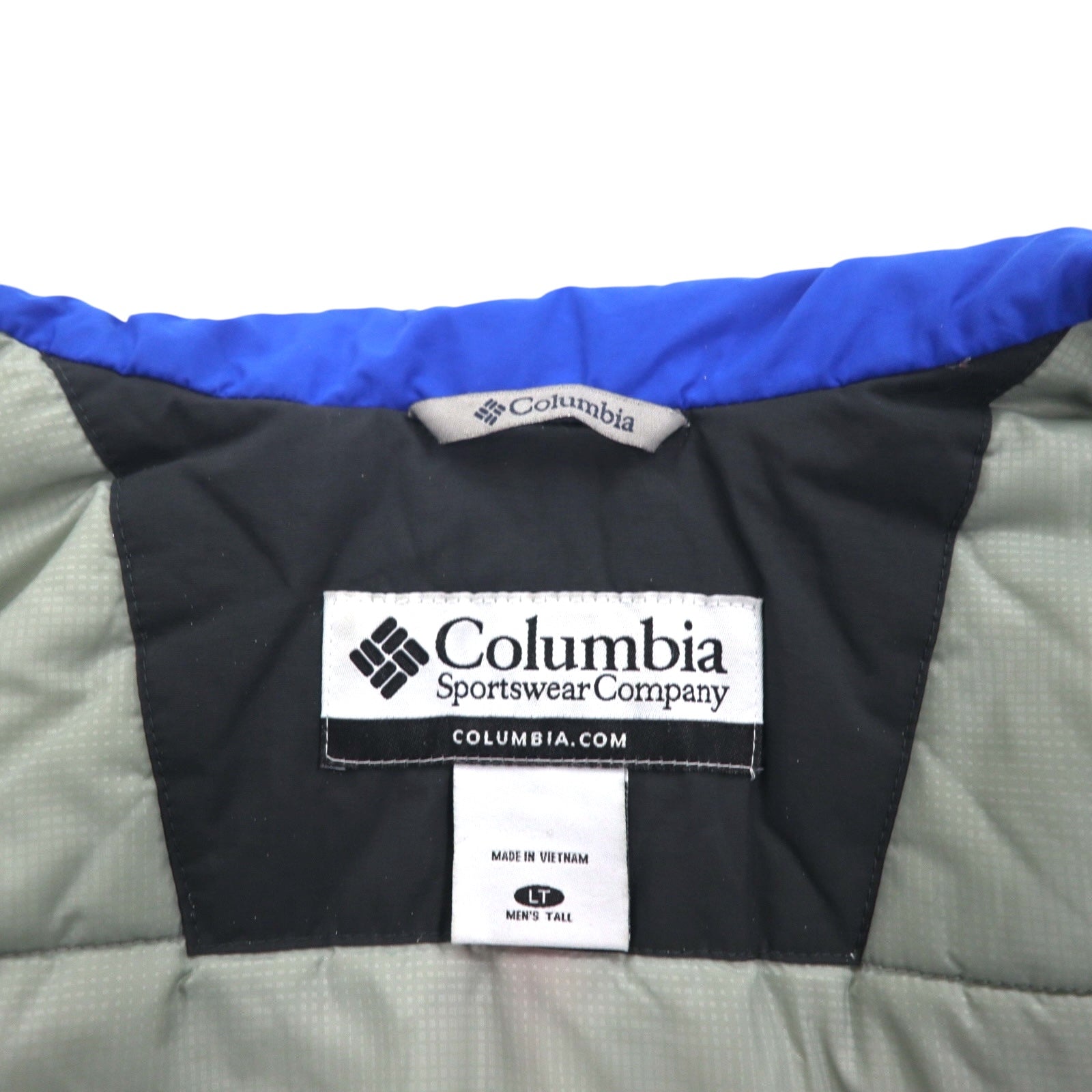 Columbia 中綿 ナイロン マウンテンパーカー ジャケット L フード収納 ビッグサイズ ST5364