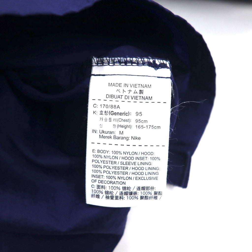 NIKE ハーフジップ アノラックパーカー M ネイビー 袖ロゴ スウォッシュ NSW JKT HD WVN PKBL 833867-429