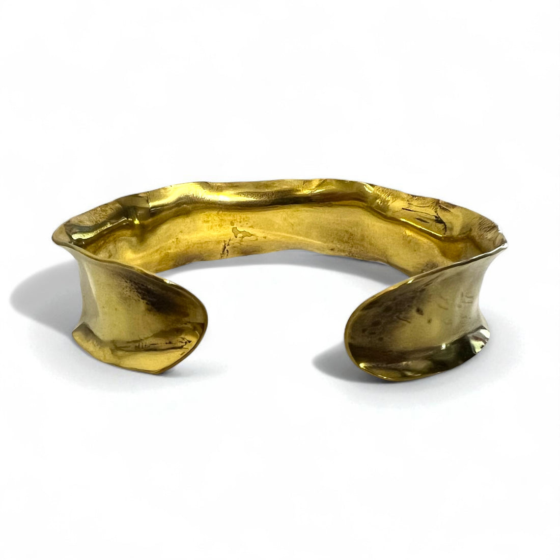 GAIJIN MADE (Hollywood Ranch Market) Brass and Gold Wide Bangle Metal