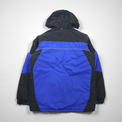 Columbia 中綿 ナイロン マウンテンパーカー ジャケット L フード収納 ビッグサイズ ST5364