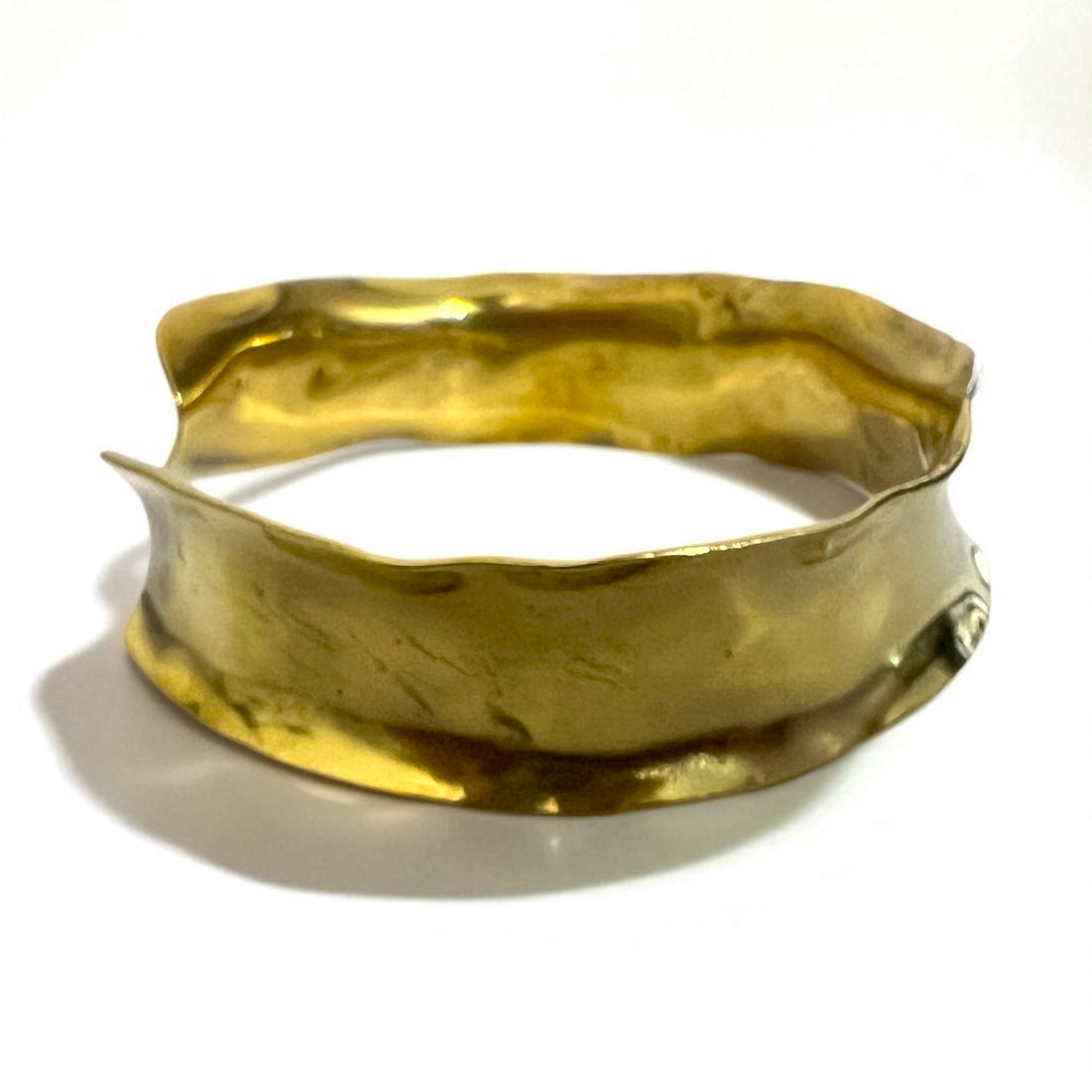 GAIJIN MADE (Hollywood Ranch Market) Brass and Gold Wide Bangle Metal