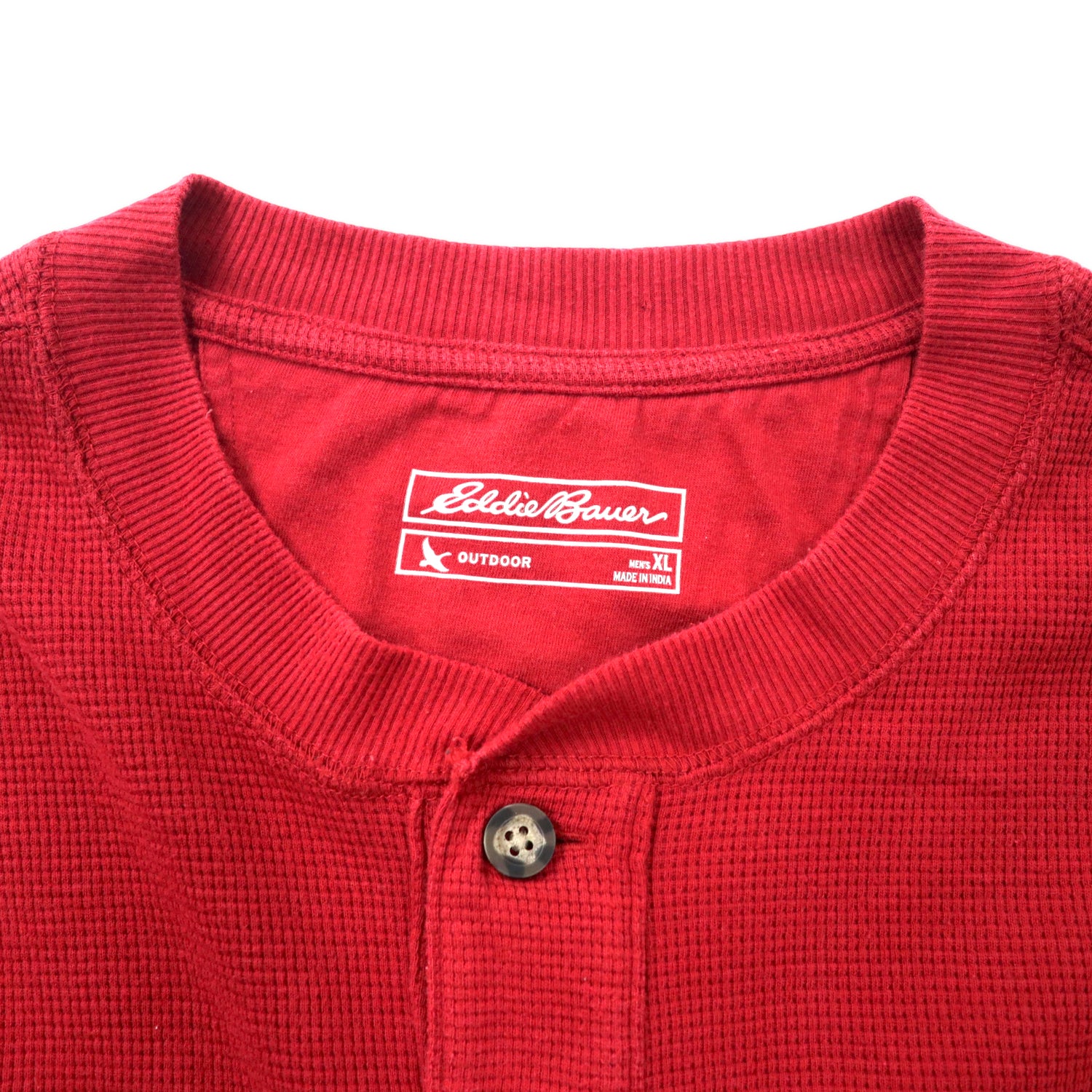 Eddie Bauer ヘンリーネック サーマル ロングスリーブTシャツ XL ...