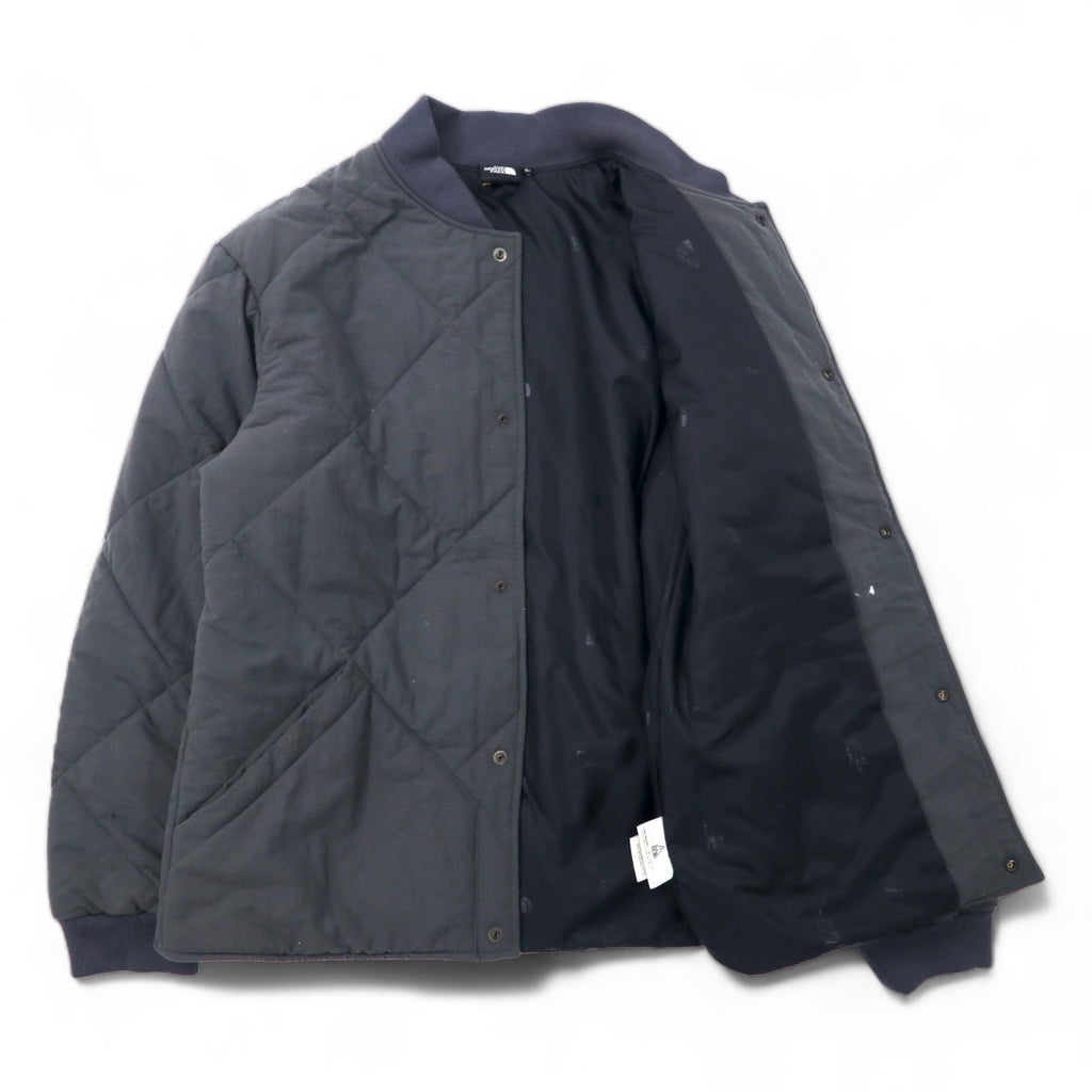 THE NORTH FACE Padded Quilted Jacket L Gray Nylon Thermolite NY17303
