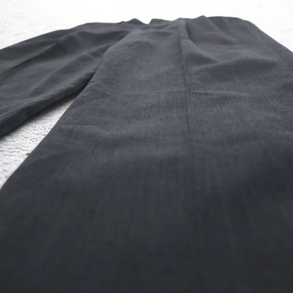 USA製 80年代 HAGGAR 2タック センタープレス スラックスパンツ M グレー ポリエステル ウール