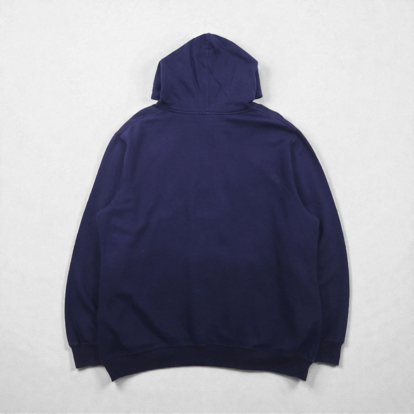 GENUINE STUFF カレッジ アーチロゴ パーカー 2XL ネイビー コットン カンガルーポケット BUTLER