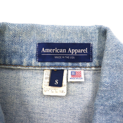 American Apparel USA製 デニムジャケット Gジャン S インディゴ ブルー コットン
