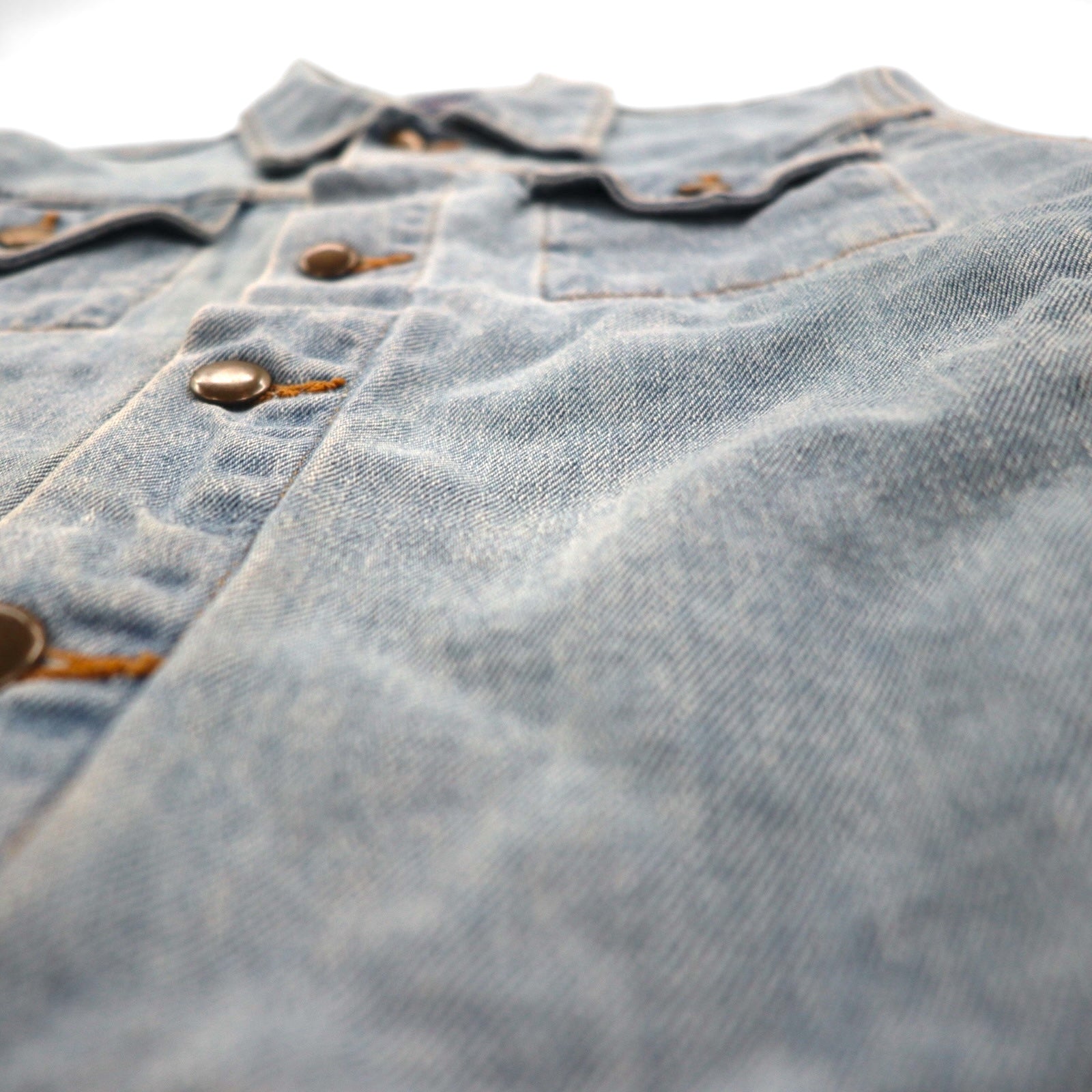 American Apparel USA-Made Denim Jacket, Size S, Indigo and Blue, Cotton