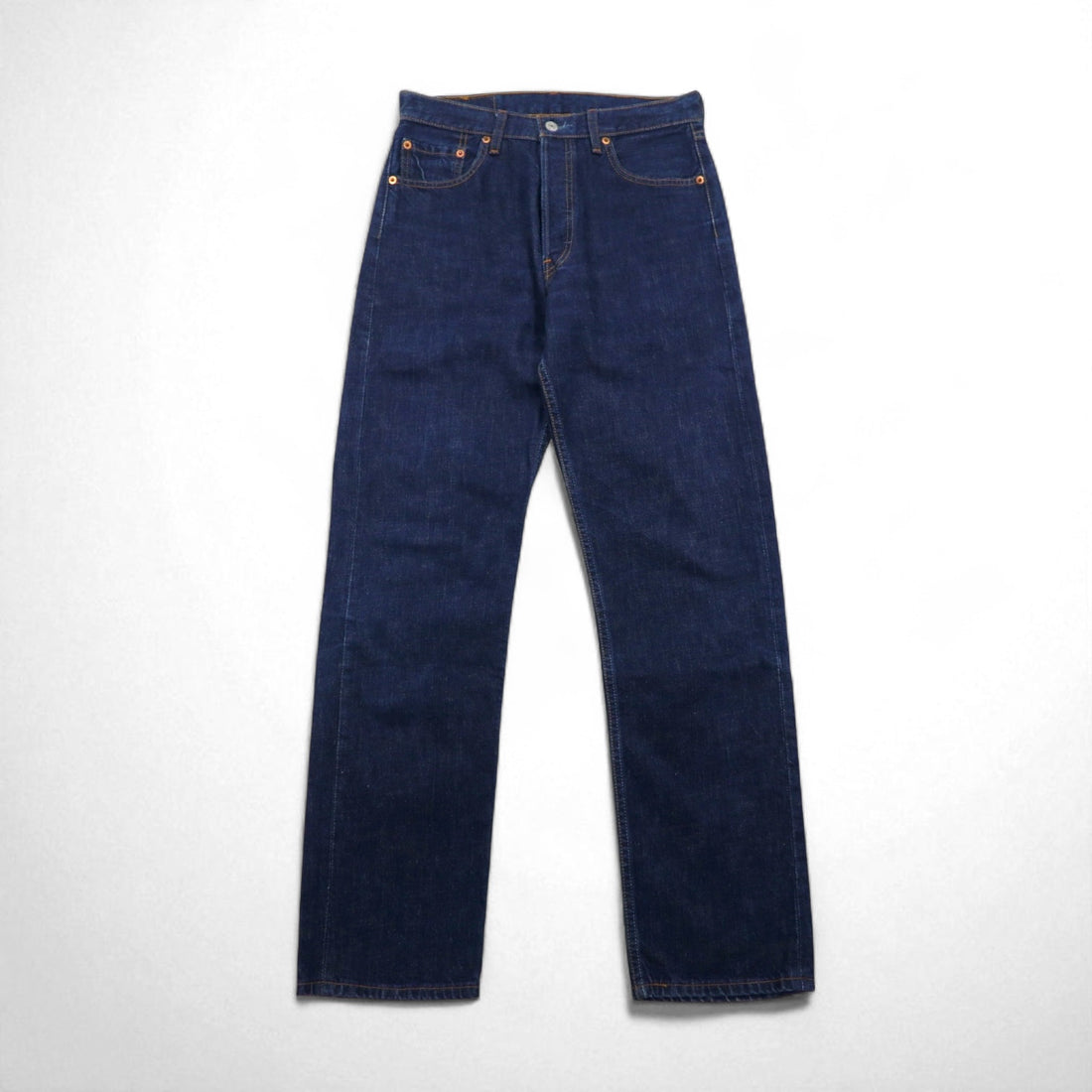 Levi's 00s 501 Straight Denim Jeans, Size M, Indigo and Blue, Button Fly