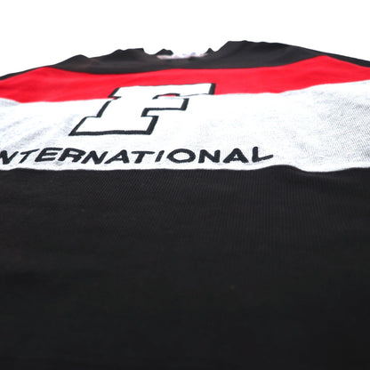 FILA 90年代 Vネック スウェット L ブラック コットン