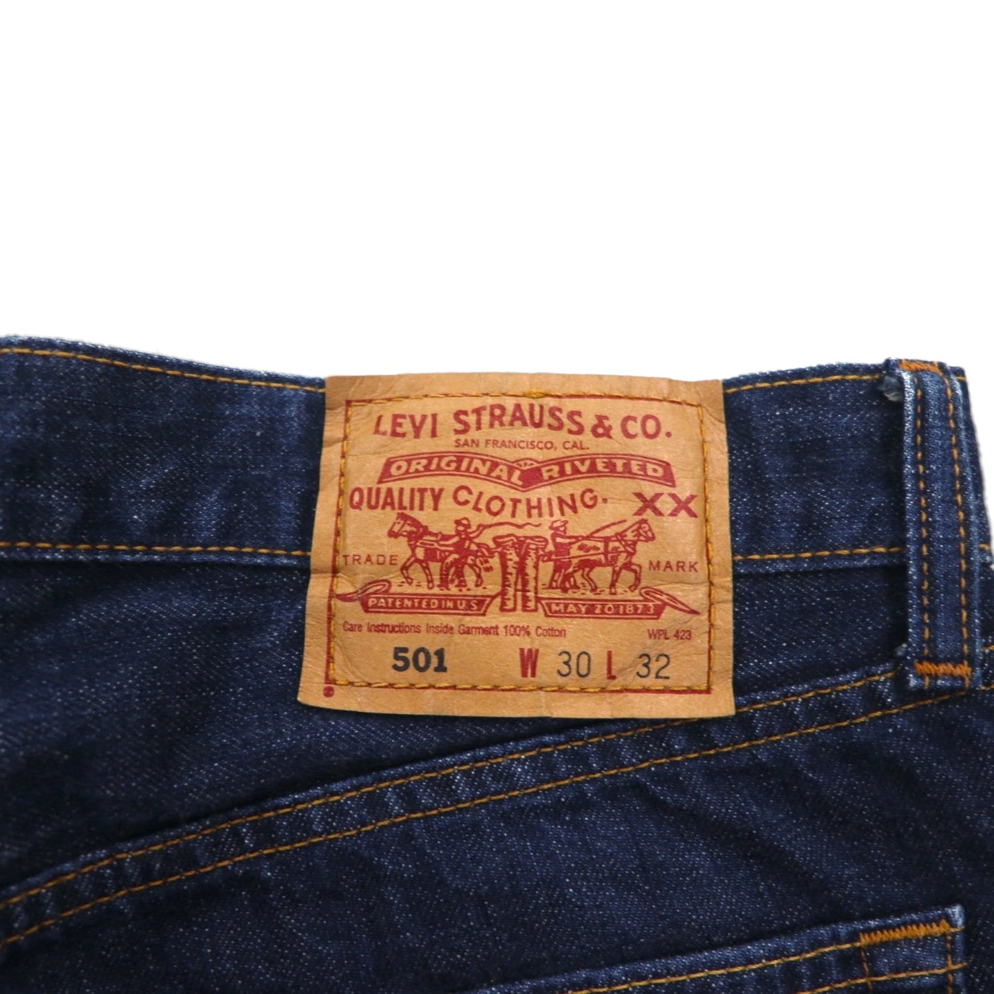 Levi's 00年代 501 ストレート デニムパンツ ジーンズ M インディゴ ブルー ボタンフライ