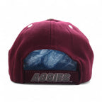 TOWCAPS TOP OF THE WORLD Baseball Cap FREE Belt Bordeaux NCAA College TEXAS A&amp;M AGGIES