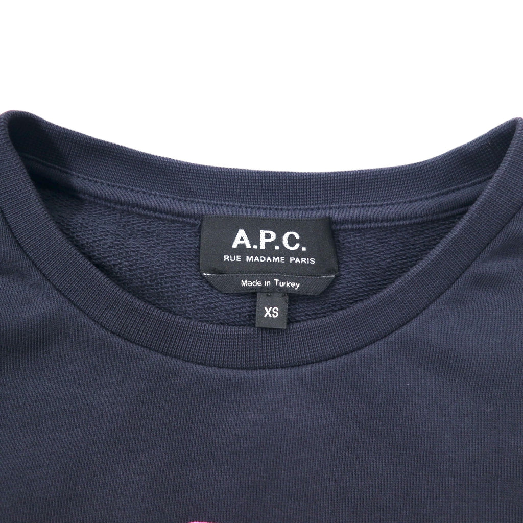 APC Print Sweatshirt XS Navy Cotton V2.0 by touitronic