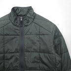 Eddie Baue スタンドカラー 中綿 ダウンジャケット M カーキ キルティング IDEALジップ