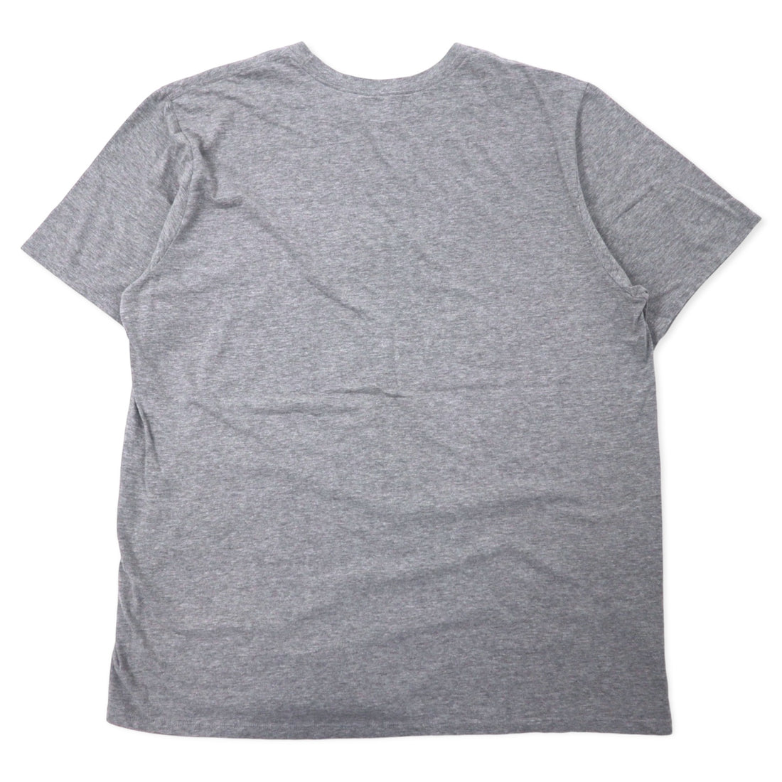 NIKE スウォッシュロゴ プリント Tシャツ XXL グレー コットン ATHLETIC CUT ビッグサイズ エルサルバドル製