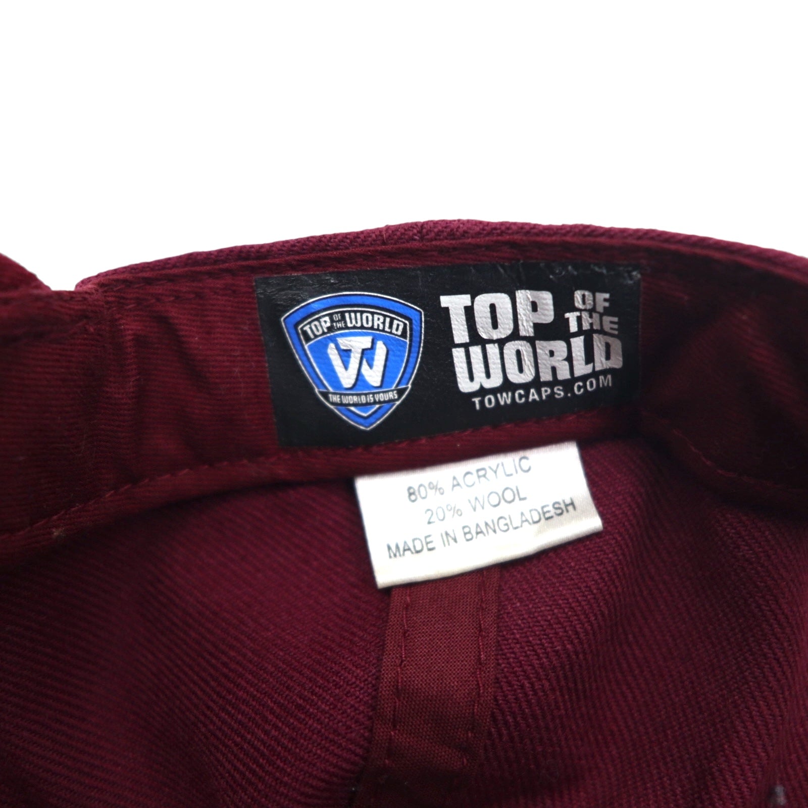 TOWCAPS TOP OF THE WORLD Baseball Cap FREE Belt Bordeaux NCAA College TEXAS A&amp;M AGGIES