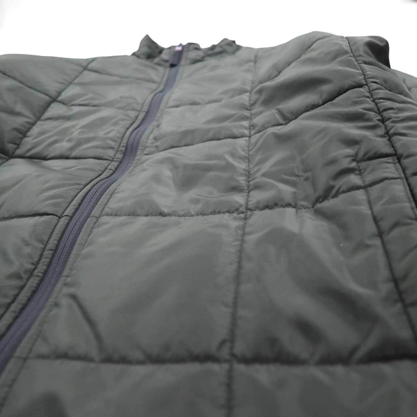 Eddie Baue スタンドカラー 中綿 ダウンジャケット M カーキ キルティング IDEALジップ